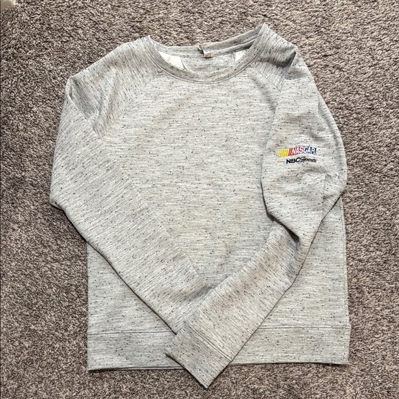 Under Armour Tops - Under Armour Gray Sweatshirt with Long Sleeves and Crew Neck NASCAR NBC Sports M